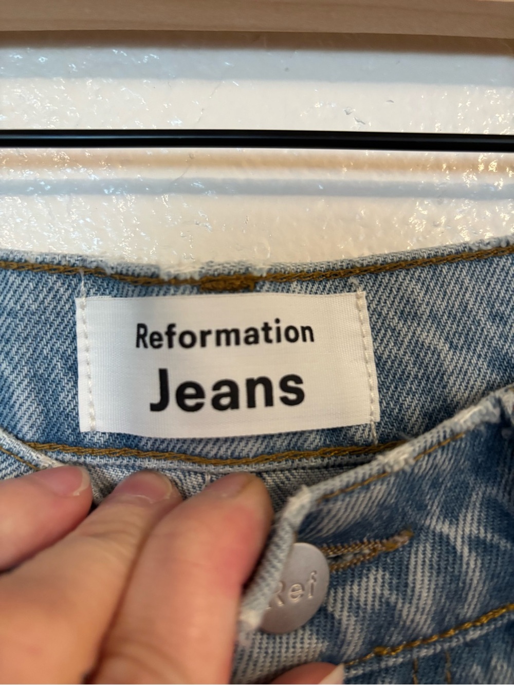 REFORMATION Jeans Straight Leg in Tahoe - Picture 3 of 6